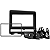 Moldura Painel 2 Din Fiat Palio Siena Strada Idea Weekend 05/12 Preta AP515 Central Multimídia DVD Player Automotivo - Imagem 3