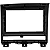 Moldura Painel 2 Din Fiat Palio Siena Strada Idea Weekend 05/12 Preta AP515 Central Multimídia DVD Player Automotivo - Imagem 4