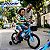 Bicicleta Infantil Aro 14 Azul Com Rodinhas De Apoio Cestinha Dianteira Paralamas E Protetor De Corrente - Imagem 10