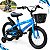 Bicicleta Infantil Aro 14 Azul Com Rodinhas De Apoio Cestinha Dianteira Paralamas E Protetor De Corrente - Imagem 1