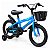 Bicicleta Infantil Aro 14 Azul Com Rodinhas De Apoio Cestinha Dianteira Paralamas E Protetor De Corrente - Imagem 2