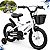 Bicicleta Infantil Aro 14 Branca Com Rodinhas De Apoio Cestinha Dianteira Paralamas E Protetor De Corrente - Imagem 1