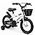 Bicicleta Infantil Aro 14 Branca Com Rodinhas De Apoio Cestinha Dianteira Paralamas E Protetor De Corrente - Imagem 2