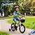 Bicicleta Infantil Aro 14 Branca Com Rodinhas De Apoio Cestinha Dianteira Paralamas E Protetor De Corrente - Imagem 6