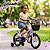 Bicicleta Infantil Aro 14 Lilás Com Rodinhas De Apoio Cestinha Dianteira Paralamas E Protetor De Corrente - Imagem 10