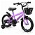 Bicicleta Infantil Aro 14 Lilás Com Rodinhas De Apoio Cestinha Dianteira Paralamas E Protetor De Corrente - Imagem 2