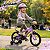 Bicicleta Infantil Aro 14 Lilás Com Rodinhas De Apoio Cestinha Dianteira Paralamas E Protetor De Corrente - Imagem 4