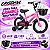 Bicicleta Infantil Aro 14 Rosa Com Rodinhas De Apoio Cestinha Dianteira Paralamas E Protetor De Corrente - Imagem 11