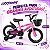 Bicicleta Infantil Aro 14 Rosa Com Rodinhas De Apoio Cestinha Dianteira Paralamas E Protetor De Corrente - Imagem 3