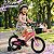 Bicicleta Infantil Aro 14 Rosa Com Rodinhas De Apoio Cestinha Dianteira Paralamas E Protetor De Corrente - Imagem 6