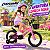 Bicicleta Infantil Aro 14 Rosa Com Rodinhas De Apoio Cestinha Dianteira Paralamas E Protetor De Corrente - Imagem 7