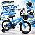 Bicicleta Infantil Aro 16 Azul Com Rodinhas De Apoio Cestinha Dianteira Paralamas E Protetor De Corrente - Imagem 5