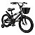 Bicicleta Infantil Aro 16 Preta Com Rodinhas De Apoio Cestinha Dianteira Paralamas E Protetor De Corrente - Imagem 2