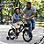 Bicicleta Infantil Aro 16 Preta Com Rodinhas De Apoio Cestinha Dianteira Paralamas E Protetor De Corrente - Imagem 10