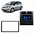 Moldura Painel 2 Din Honda New Fit 09 a 15 City 09 a 14 Fit DX 09 a 12 Preta AP534 Multimídia - Imagem 1