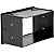 Moldura Painel Multimídia 2 Din Ford Ecosport Fiesta VW Fox Golf Polo Bora Spacefox Crossfox Preta AP485 Expex - Imagem 3
