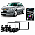 Moldura Painel Multimídia 2 Din Chevrolet Corsa 2003 a 2012 Meriva Montana Vectra 2006 a 2012 Preta Automotivo - Imagem 1