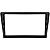 Moldura Painel Multimídia 2 Din Chevrolet Corsa 2003 a 2012 Meriva Montana Vectra 2006 a 2012 Preta Automotivo - Imagem 4