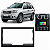 Moldura Central Multimídia Painel 2 Din Ford Ecosport Fiesta VW Bora Fox Golf Polo Crossfox Preta AP813 - Imagem 1