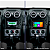 Moldura Central Multimídia Painel 2 Din Ford Ecosport Fiesta VW Bora Fox Golf Polo Crossfox Preta AP813 - Imagem 6