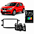 Moldura Central Multimídia Painel 2 Din Renault Kwid Captur Sandero Logan Duster Preta AP619 Padrão Chinês - Imagem 1