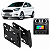 Moldura para Central Multimídia 2 Din Preta Ford Ka Focus Escort Ranger F250 Compatível com DVD Player AP488 - Imagem 1