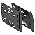 Moldura para Central Multimídia 2 Din Preta Ford Ka Focus Escort Ranger F250 Compatível com DVD Player AP488 - Imagem 3
