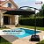 Ombrelone Lateral Preto 3 Metros Com Base Manivela E Proteção Uv Para Jardim Piscina Varanda E Área Gourmet - Imagem 3