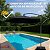 Ombrelone Lateral Preto 3 Metros Com Base Manivela E Proteção Uv Para Jardim Piscina Varanda E Área Gourmet - Imagem 6