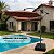 Ombrelone Lateral Terracota 3 Metros Com Base Manivela E Proteção Uv Para Jardim Piscina E Área Gourmet - Imagem 3