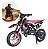Mini Moto Cross Dirt Bike 49cc Vermelha A Gasolina Com Partida Elétrica Freios A Disco E Transmissão Cvt - Imagem 1