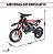 Mini Moto Cross Dirt Bike 49cc Vermelha A Gasolina Com Partida Elétrica Freios A Disco E Transmissão Cvt - Imagem 2