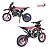 Mini Moto Cross Dirt Bike 49cc Vermelha A Gasolina Com Partida Elétrica Freios A Disco E Transmissão Cvt - Imagem 6