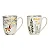 Caneca de Porcelana- Decoração de inverno floresta/veado - Imagem 1