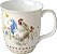 Caneca de Porcelana Fina COUNTRY ROOSTER - Importado da Alemanha - Imagem 1