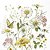 Guardanapo Unitario para Decoupage - WILDFLOWER AND BUTTERFLY - Imagem 1