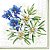 Guardanapo Unitario para Decoupage - GENTIAN AND EDELWEISS - Imagem 1
