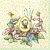 Guardanapo Unitario para Decoupage - EASTER SPRING FANTASY (V&B) - Imagem 1