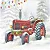 Guardanapo Unitario para Decoupage - FESTIVE TRACTOR - Imagem 1