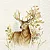 Guardanapo Unitario para Decoupage - HUNTED DEER - Imagem 1