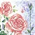 Guardanapo Unitario para Decoupage - AQUARELL ROSE - Imagem 1