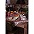 Toalha de Mesa Red Beige Diamond and Deer 150x150 cm - Imagem 2