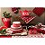 Toalha de Mesa Red Beige Diamond and Deer 100x100 cm - Imagem 3