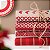 Toalha de Mesa Red Beige Diamond and Deer 100x100 cm - Imagem 2