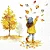 Guardanapo Unitario - AUTUMN WALK - Imagem 1