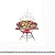 Guardanapo Unitario - BBQ TIME - Imagem 1
