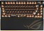 TECLADO ASUS ROG 20TH EDITION AZOTH EXTREME 75% WIRELESS OLED DISPLAY COLOR ROG NX SNOW V2 RGB BLACK - Imagem 1