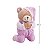 Ursinho Que Reza Anjo da Guarda Urso de Pelúcia Rosa Buba - Imagem 3