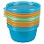 Kit 6 Pote Armazenar Comida Congelar e Microondas 250ml Azul Buba - Imagem 1