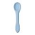 Kit Refeição Pratinho Ventosa Babador Colher Silicone Buba Azul - Imagem 8